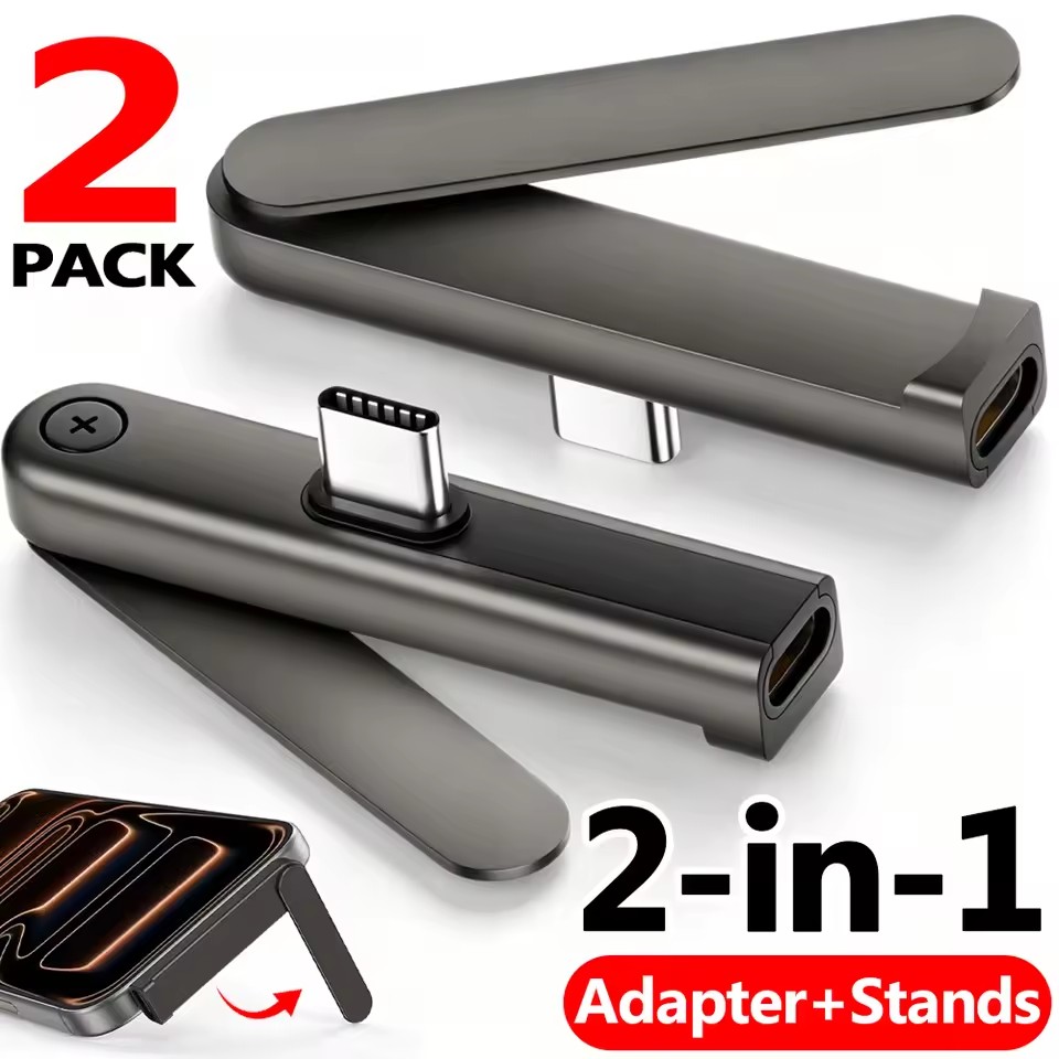 Standing Desk - 2개/1개 세트, 휴대용 USB-C to 3.5mm