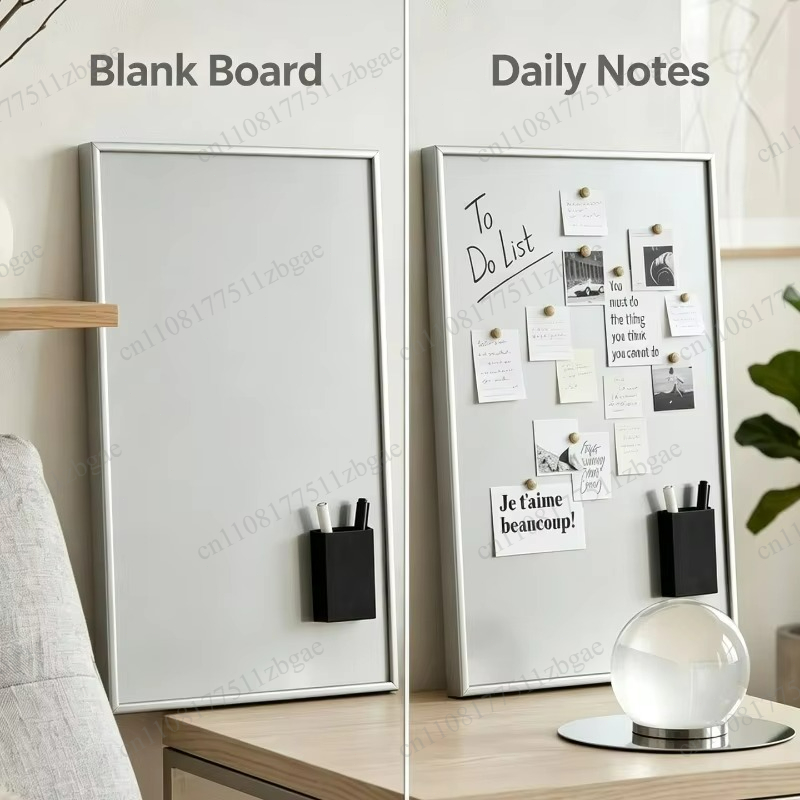 Desk Organizer - 자석 화이트보드, 펜 홀더 포함, 미니멀한