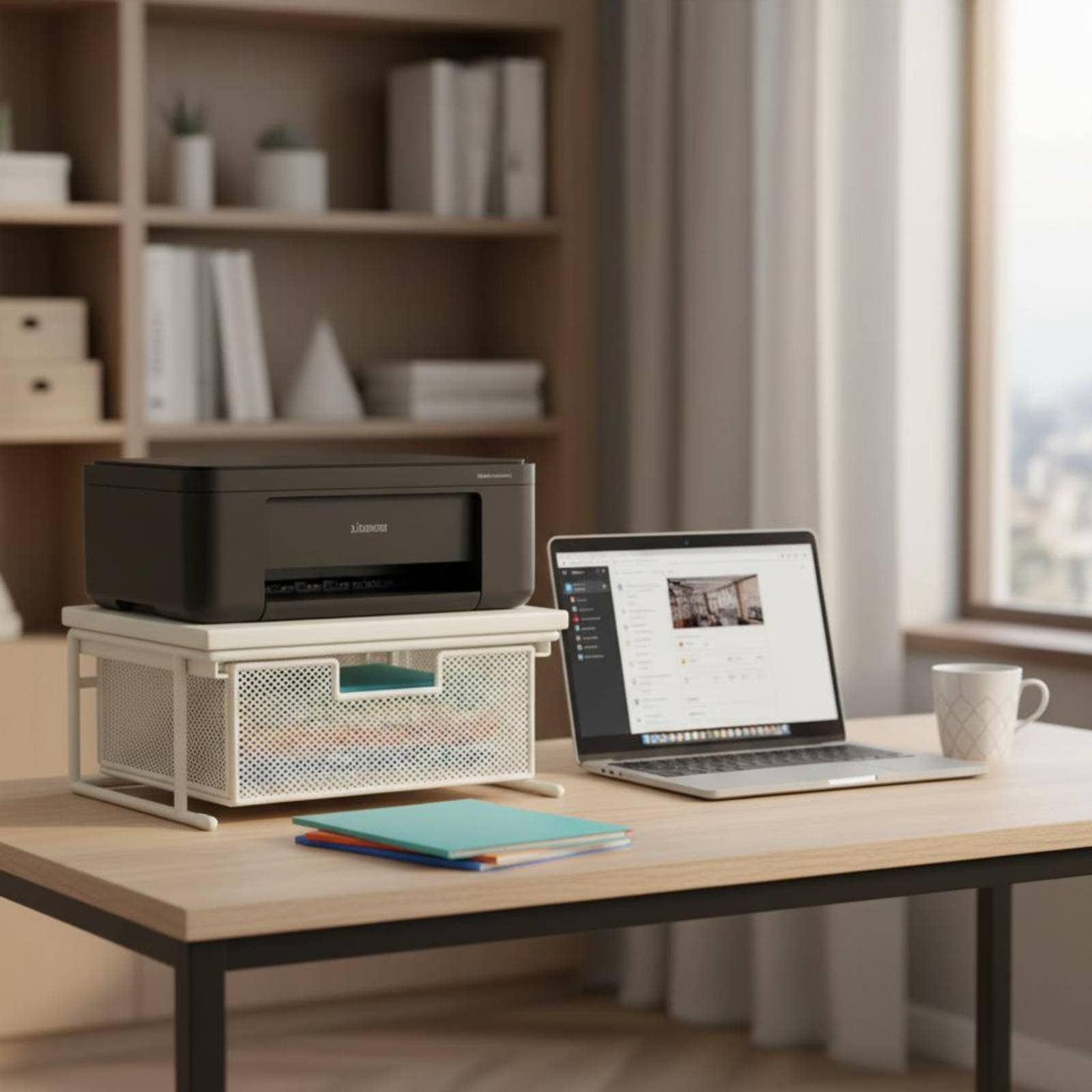 서랍이 있는 프린터 스탠드 공간 절약형 데스크탑 프린터 - Printer Stand 리뷰 및 가격