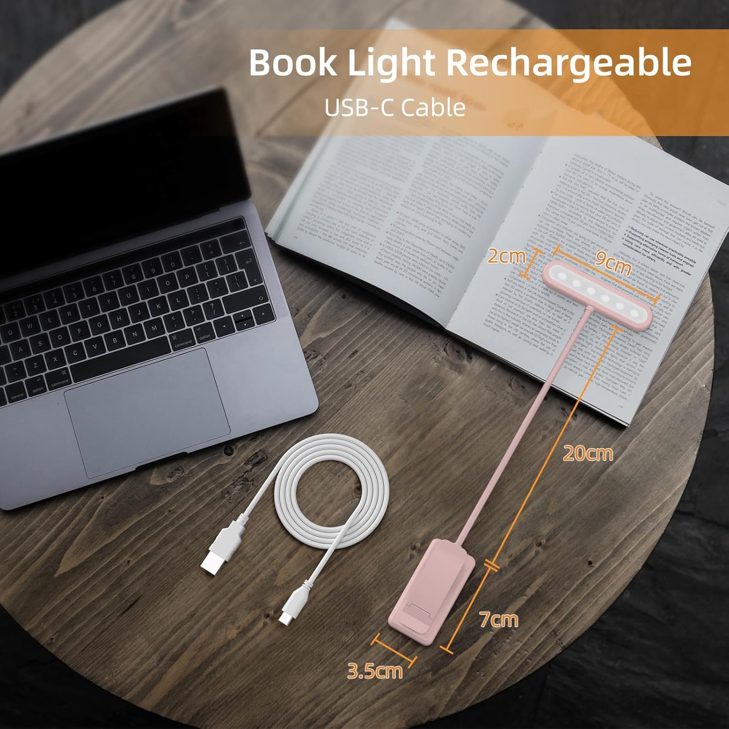 독서등 북클램프 블랙/화이트/핑크 USB 충전식 배터리 - Desk Lamp 리뷰 및 가격