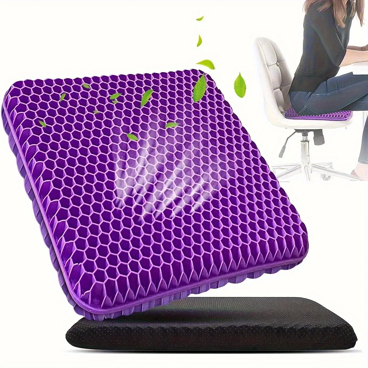 젤 소재의 좌석 쿠션 1개, 통기성이 좋은 벌집 모양  - Office Stool 리뷰 및 가격