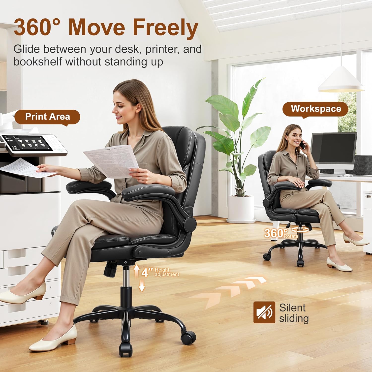 이중 쿠션, 접이식 팔걸이, 작은 공간을 위한 목받침대 - Office Chair Cushion 리뷰 및 가격
