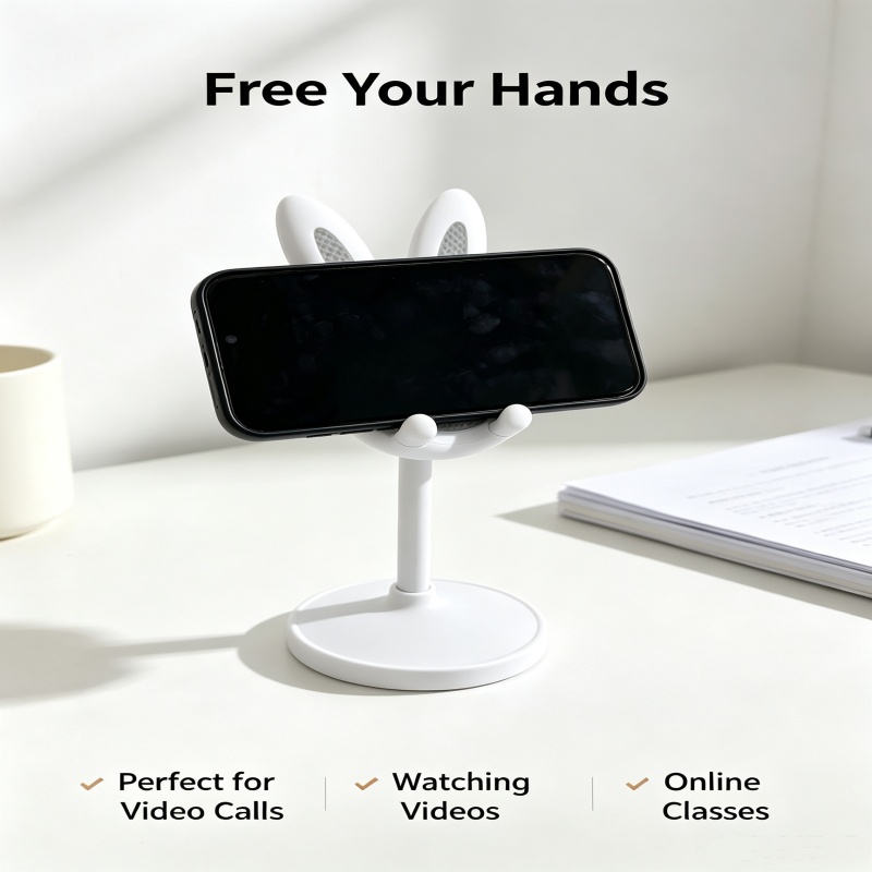 귀여운 토끼 모양 휴대폰 거치대, 조절 가능한 책상용  - Standing Desk 리뷰 및 가격