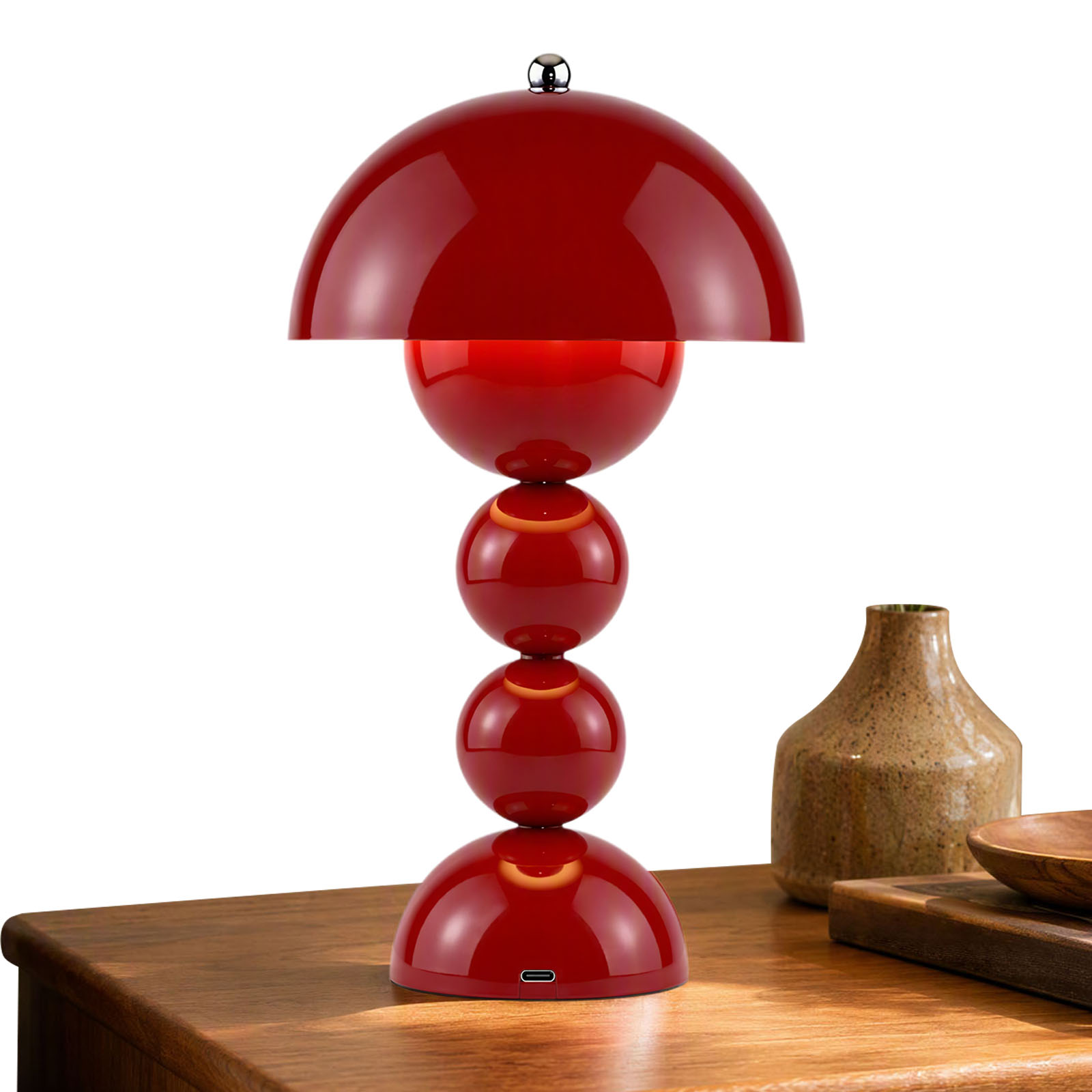버섯 모양의 꽃송이 디자인 테이블 램프, USB 충전식 - Desk Lamp 리뷰 및 가격