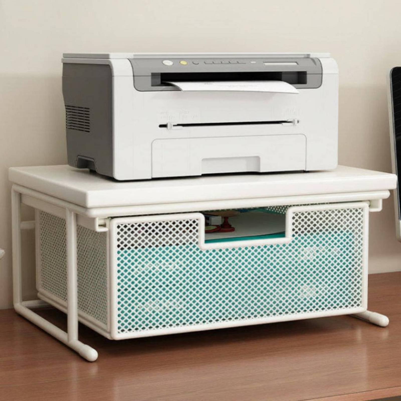 서랍이 있는 프린터 스탠드 공간 절약형 데스크탑 프린터 - Printer Stand 리뷰 및 가격