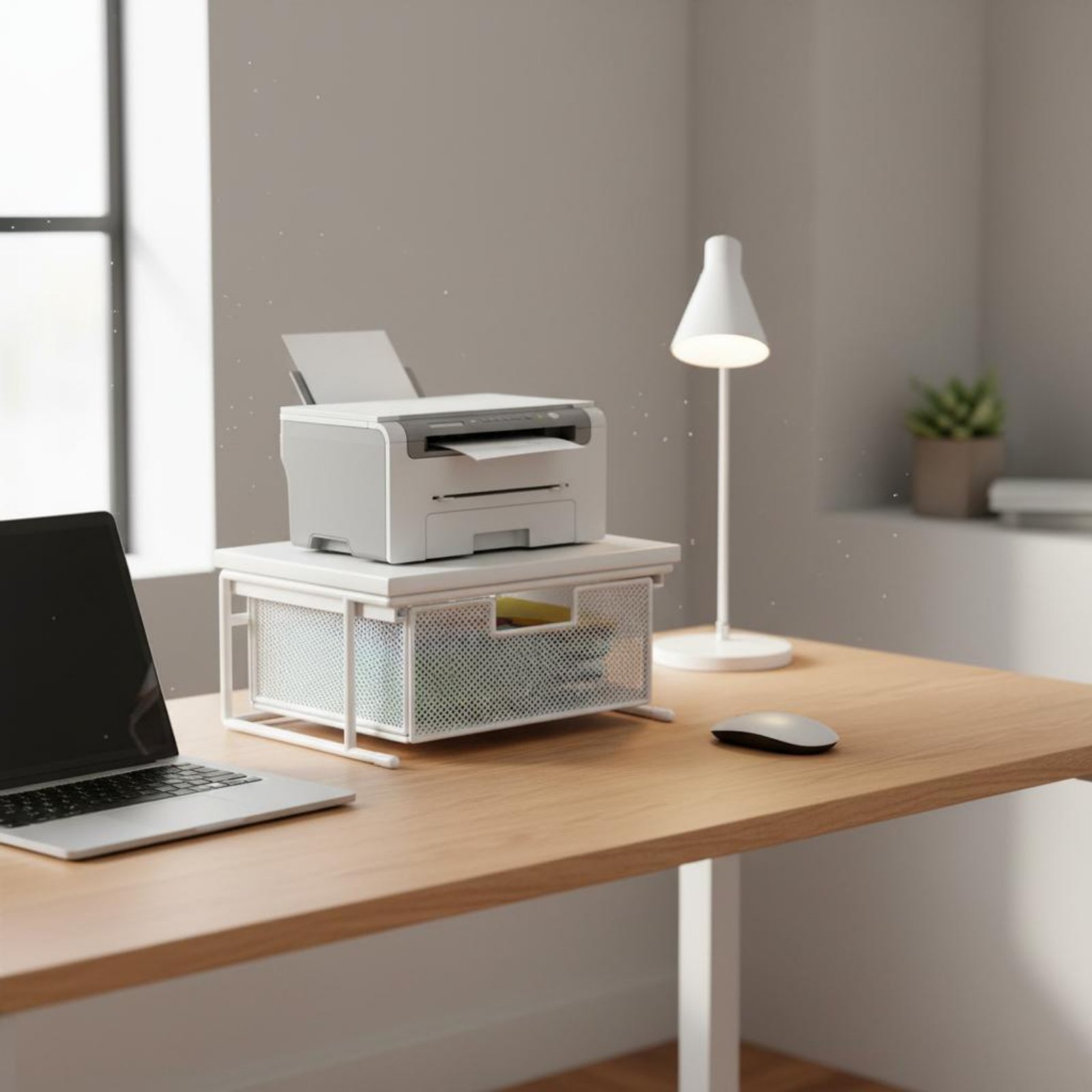 서랍이 있는 프린터 스탠드 공간 절약형 데스크탑 프린터 - Printer Stand 리뷰 및 가격
