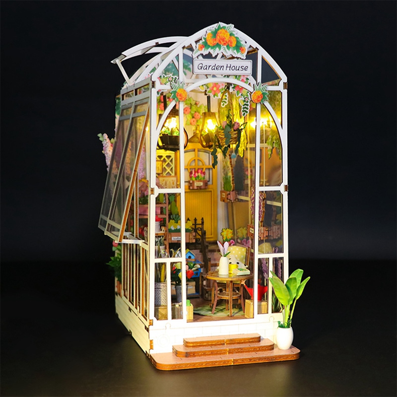 북 누크 키트 DIY 미니어처 하우스 LED 조명 포함 - Bookshelf 리뷰 및 가격