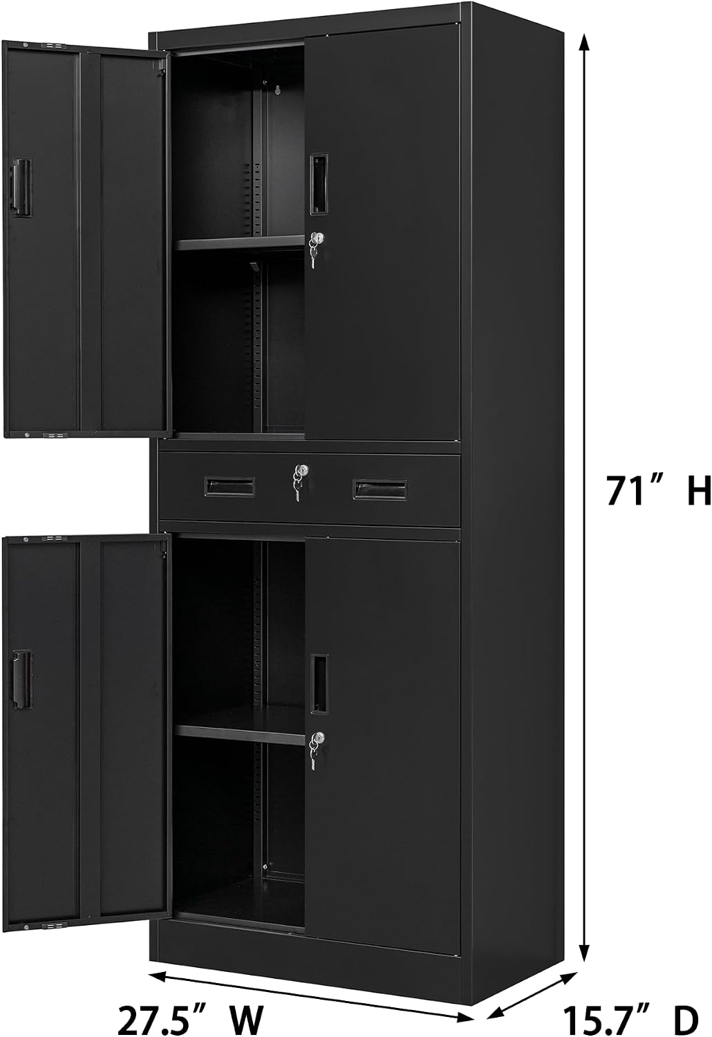 서랍이 있는 높은 금속 수납장, 잠금장치가 있는 공구  - File Cabinet 리뷰 및 가격