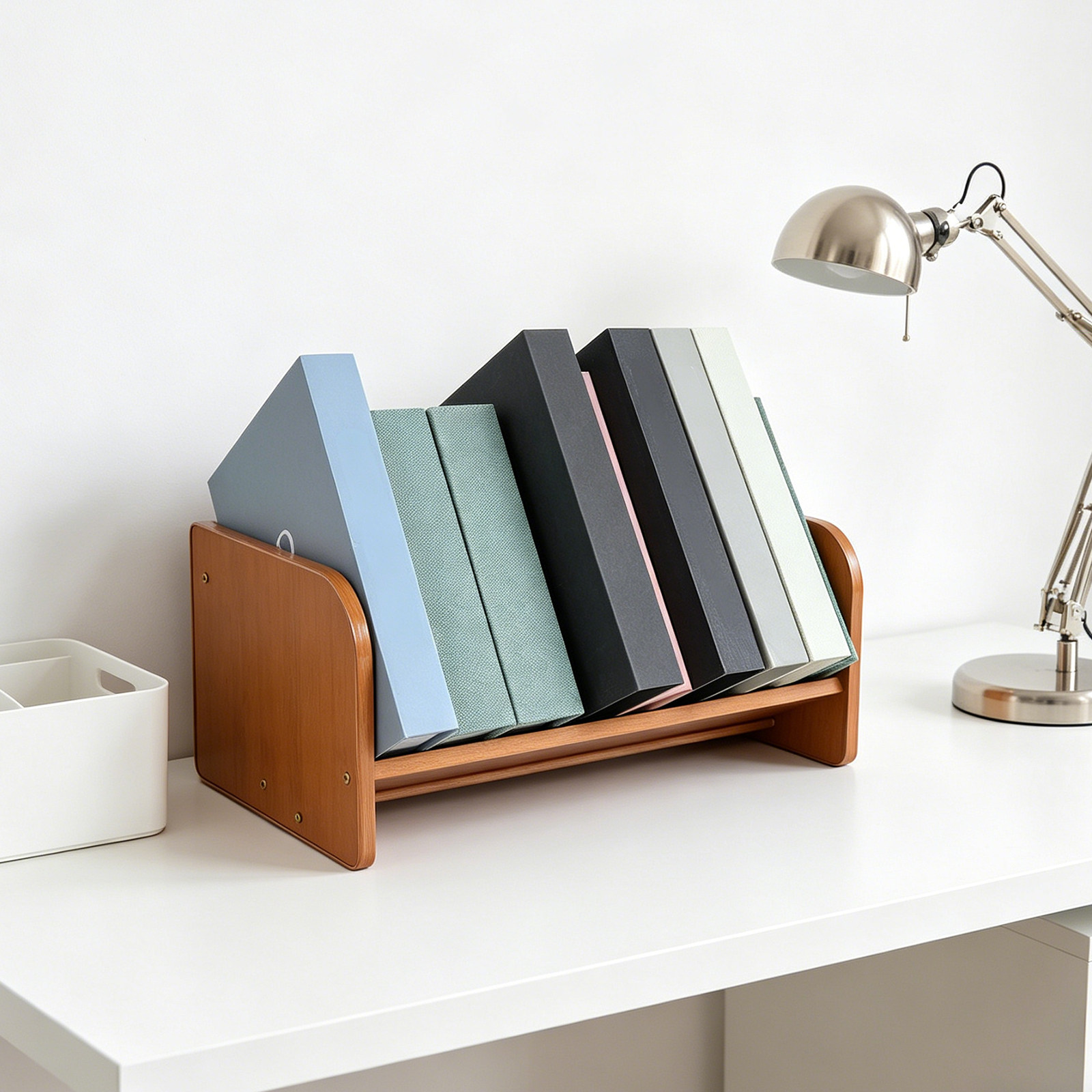 대나무 소재의 LP 레코드 보관함, 파일 정리함, 책상 - Desk Organizer 리뷰 및 가격