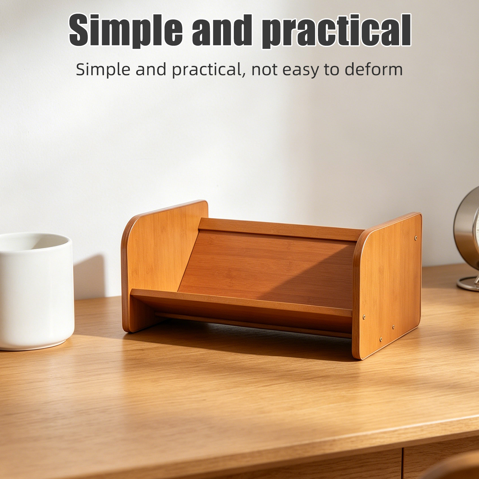 대나무 소재의 LP 레코드 보관함, 파일 정리함, 책상 - Desk Organizer 리뷰 및 가격