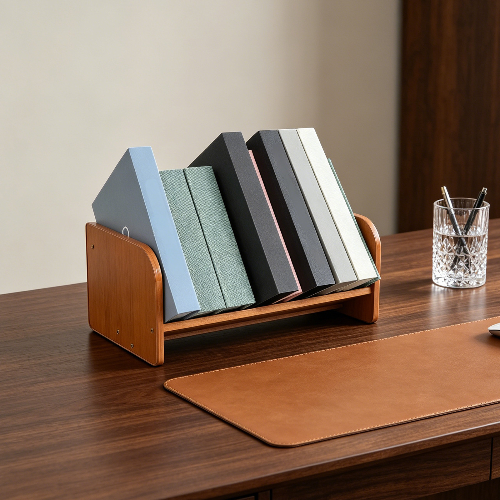 대나무 소재의 LP 레코드 보관함, 파일 정리함, 책상 - Desk Organizer 리뷰 및 가격